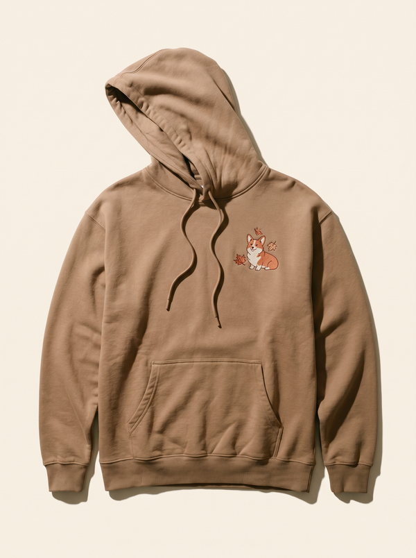 Autumn Leaves Corgi Hoodie
