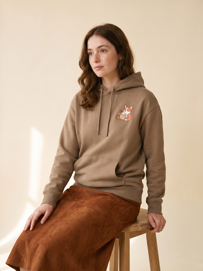 Pumpkin Spice Corgi Hoodie