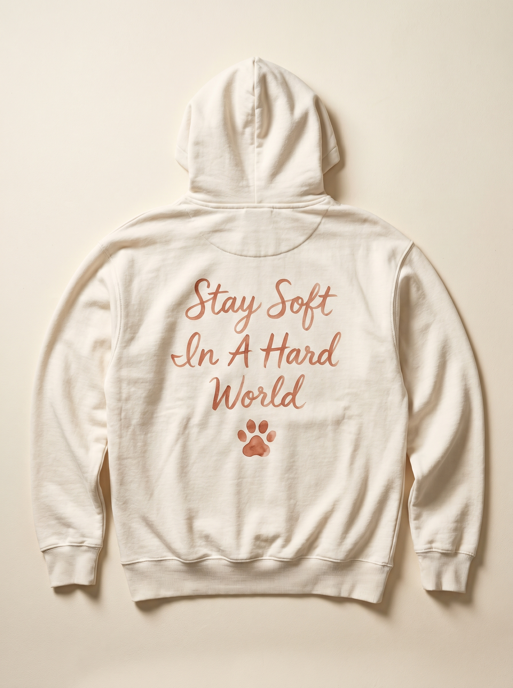 embroidered skincare corgi hoodie - flat back