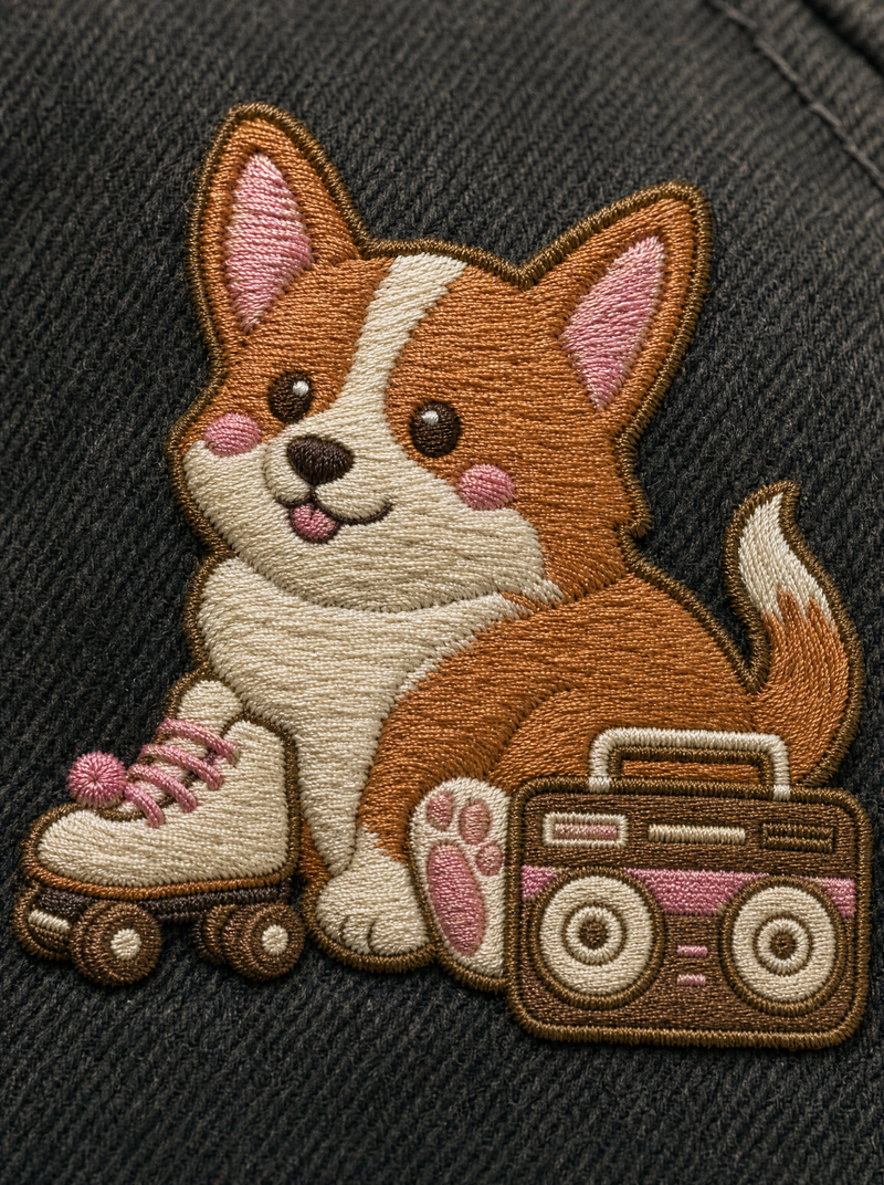 Roller Skate Corgi Hat