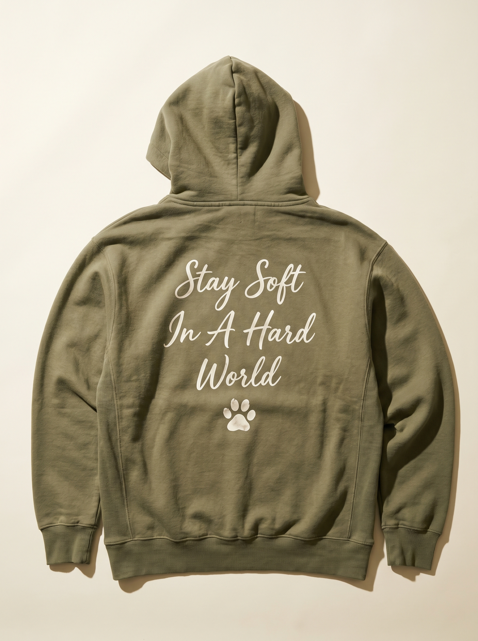 embroidered journaling corgi hoodie - flat back