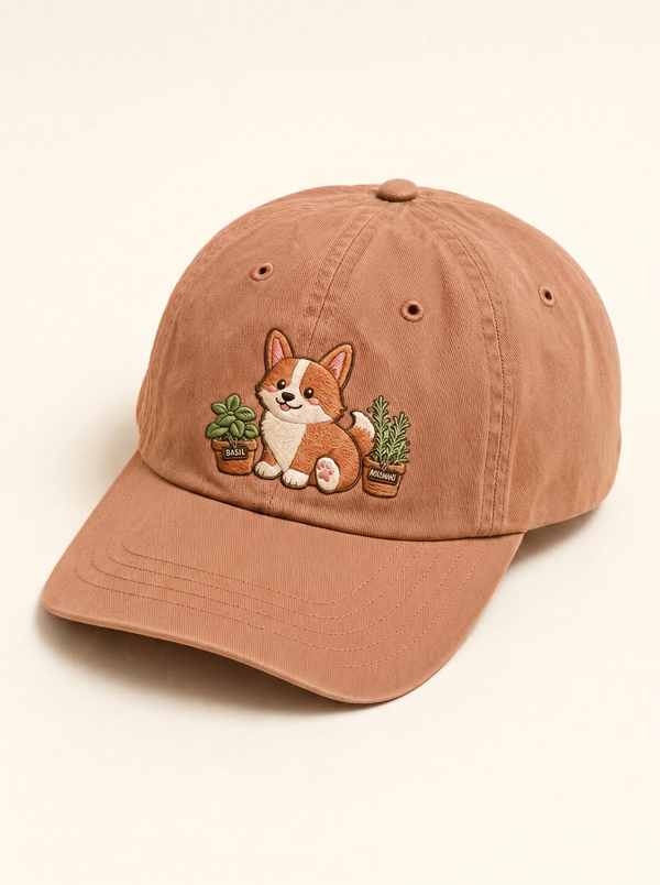 Herb Garden Corgi Hat