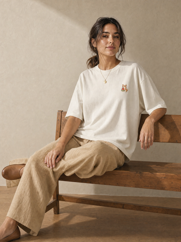 model seated