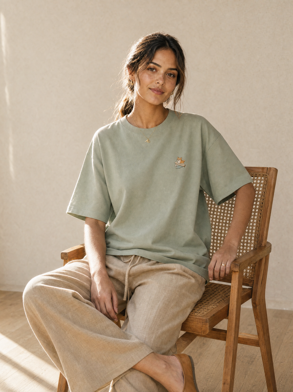 model seated