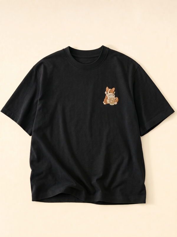 Iced Coffee Corgi T-Shirt