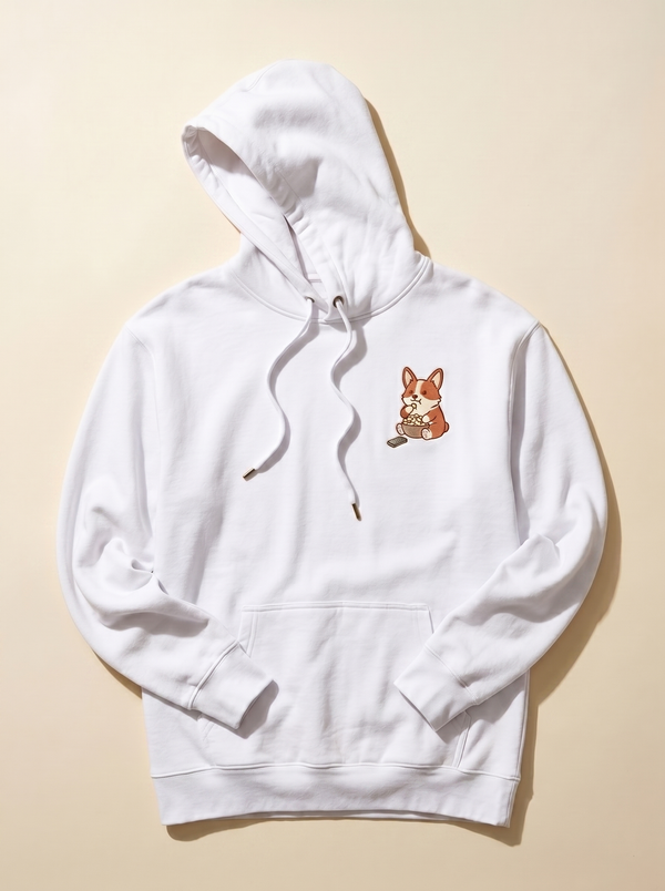 Movie Night Corgi Hoodie