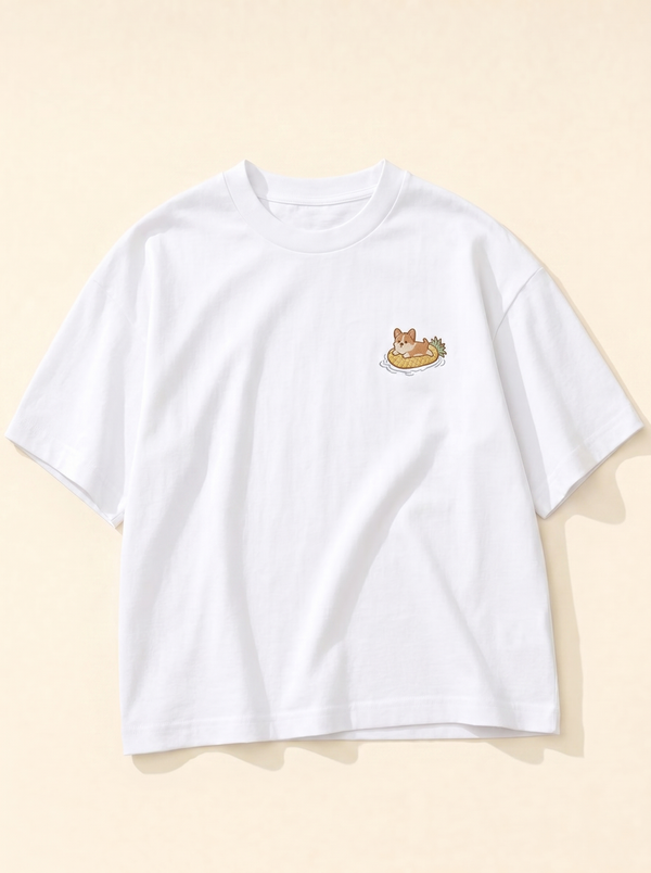 Pool Float Corgi T-Shirt