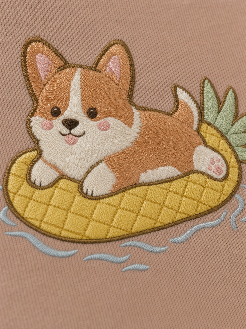 Pool Float Corgi T-Shirt