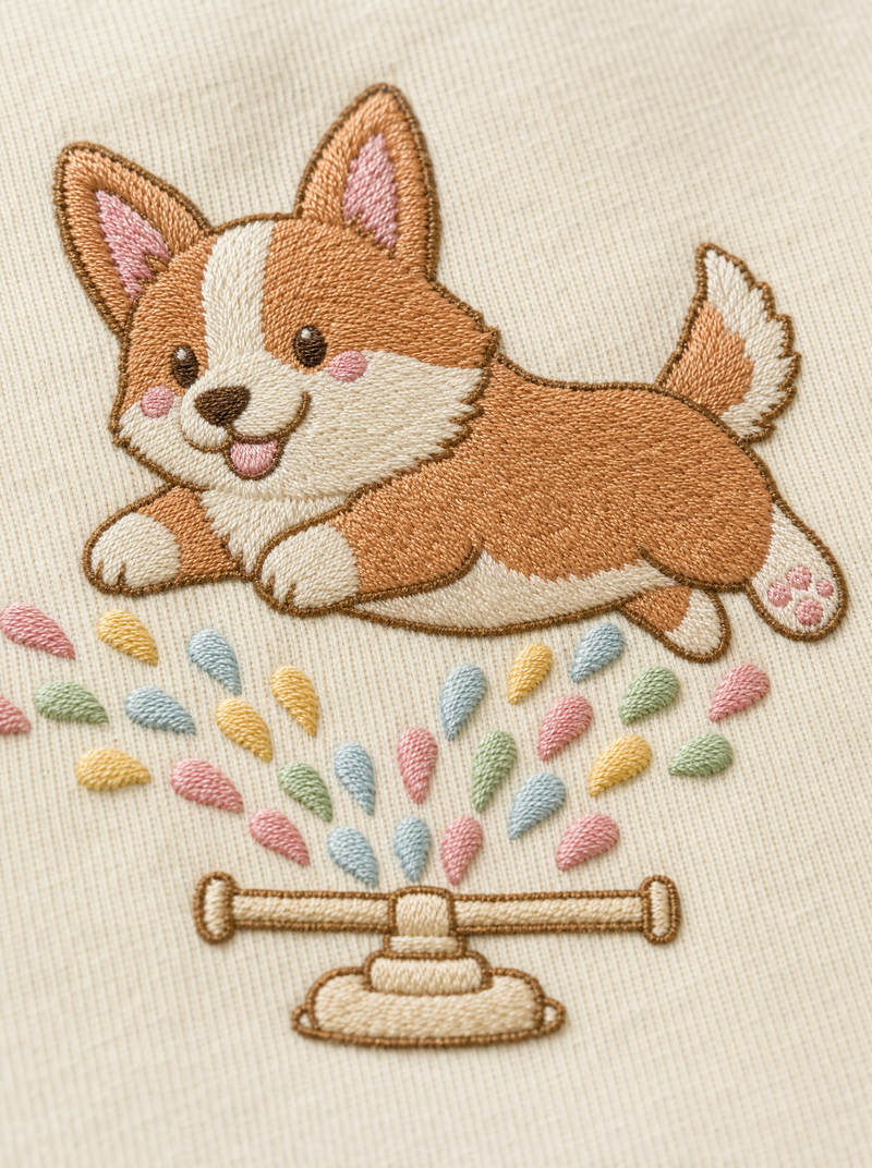 Sprinkler Corgi T-Shirt