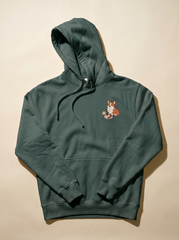Sunday Brunch Corgi Hoodie